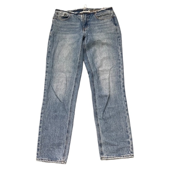 PacSun 90’s low rise distressed raw hem straight leg jeans - Picture 2 of 13